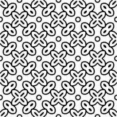Monochrome pattern, Abstract texture for fabric print, card, table cloth, furniture, banner, cover, invitation, decoration, wrapping.seamless repeating pattern.Black color.
