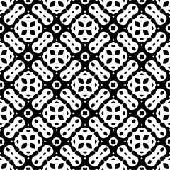 Monochrome pattern, Abstract texture for fabric print, card, table cloth, furniture, banner, cover, invitation, decoration, wrapping.seamless repeating pattern.Black color.