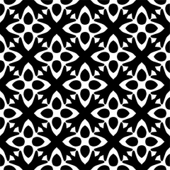 Monochrome pattern, Abstract texture for fabric print, card, table cloth, furniture, banner, cover, invitation, decoration, wrapping.seamless repeating pattern.Black color.