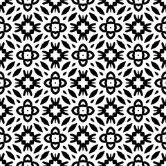 Monochrome pattern, Abstract texture for fabric print, card, table cloth, furniture, banner, cover, invitation, decoration, wrapping.seamless repeating pattern.Black color.