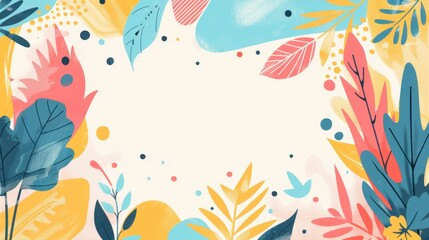 Naklejka premium Abstract art with fluid blue shapes and circular elements on white, creating a modern and minimalist design that's both soothing and captivating. 