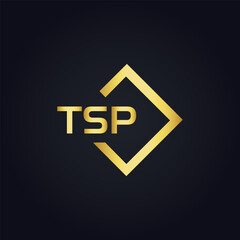TSP logo. T S P design. White TSP letter. TSP, T S P letter logo design. T S P letter logo design in GOLD, GOLDEN LOGO, THREE, style. letter logo set in one artboard. T S P letter logo vector design.