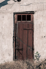 destroyed houses in a city lost in the war in Ukraine