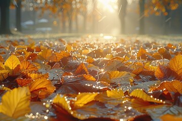 Dried Up Fall Leaves professional photography