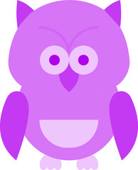 Cartoon Male Vampire Icon in Purple Color.