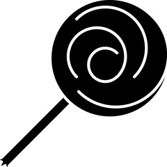 Spider Web Icon in Black and White Color.