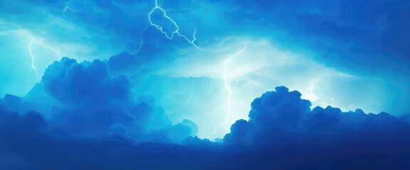 Dark Cyan clouds Background. electrical storm in a cloud for an energy concept