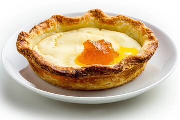 Satisfying Deep Dish Cheese Pie with Velvety Farmer Cheese