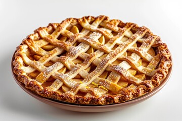 Artisan Deep-Dish Apple Pie with a Symphony of Flavors