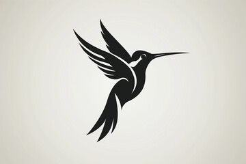 Abstract Logo of A Hummingbird