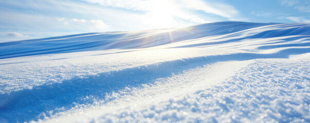 The endless white of the snow-covered mountains