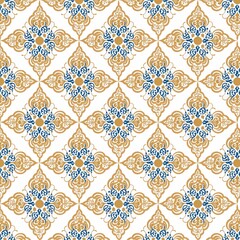 pattern with flowerstraditional thai style pattern