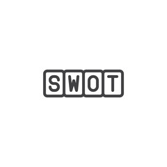 SWOT Analysis line icon
