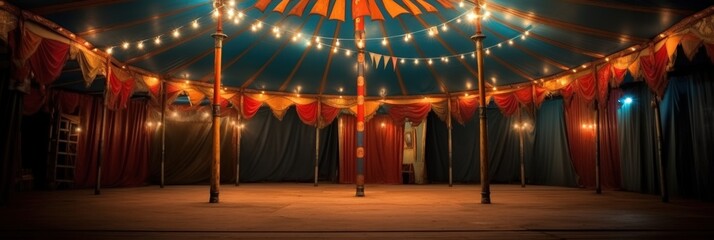 Inside a Vintage Circus Tent