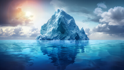 Underlying risks lurk beneath the surface, like an iceberg of challenges in a business crisis