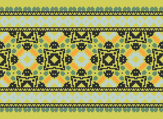 Ikat paisley. Geometric ethnic pattern oriental African American Pakistan,Asia,Aztec motif textile and bohemian.design for background, wallpaper