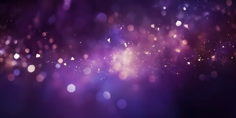 Fototapeta premium Purple Abstract Background with Glimmering Lights