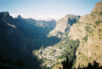 Madeira landscape with mountains