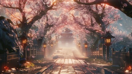 Japanese cherry blossoms are in full bloom, attracting many visitors to witness the breathtaking pink and white flowers.