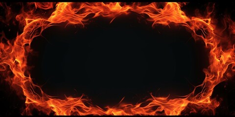 Fiery Frame: A Blazing Border