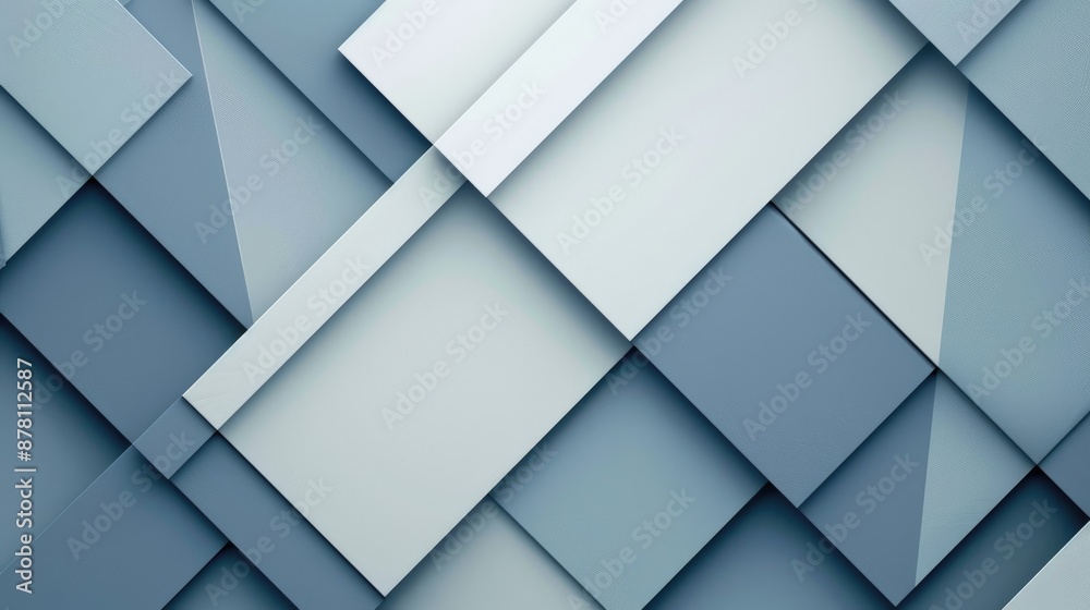 Canvas Prints Pastel blue and gray geometric background viewed from the top