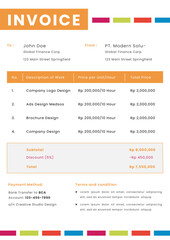 Professional Business Invoice Template Design