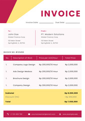 Professional Freelancers Invoice Template Design