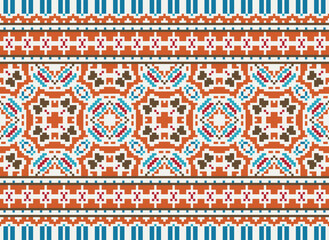 Folk ornament, national pattern, ethnic embroidery, ornamental texture, traditional geometric motives of the tribes of the African continent.