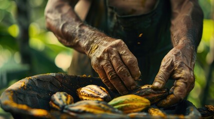 Obraz premium A close-up shot of a person holding a bowl of ripe bananas