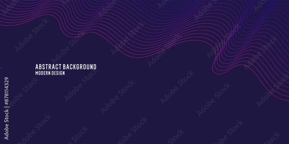 Poster wavy, wriggling lines on a dark background. abstract background with amorphous shapes. a template fo