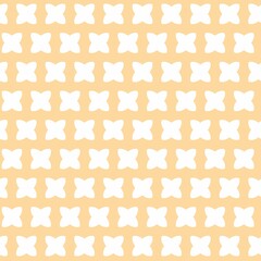 Geometric, simple, seamless pattern with a hint of peach fuzz. Flat digital illustration for fabric, carpets, wallpaper