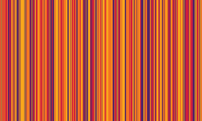 Obraz premium Pattern of vertical stripes, colorful thin and thick lines. Irregular stripe background, vector seamless texture. Abstract striped geometric design in bright colors.