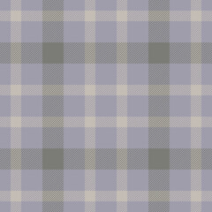 Plaid seamless pattern. Check fabric texture. Vector textile print.