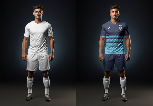 Apparel Football Jersey Mockup With Generative AI