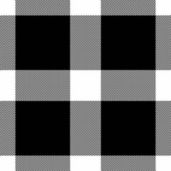 Book texture pattern seamless, elegance vector plaid background. Irish check tartan textile fabric in white and black colors.