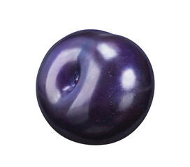 plum fruit isolated on white background.