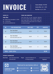 Modern Business Invoice Template Design