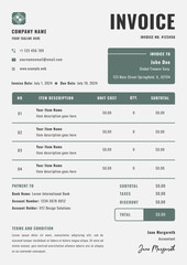 Modern Business Invoice Template Design