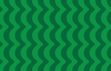 60s and 70s vibes Vintage Geo Art  waves Pattern Vector illustration. Trendy background pattern. Trendy wave pattern design. Green Waves style wallpaper background.