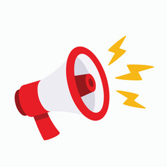 Megaphone for attention simple vector illustration © vector