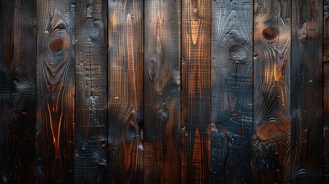Charred wood texture with dark burnt patterns  rustic and natural background