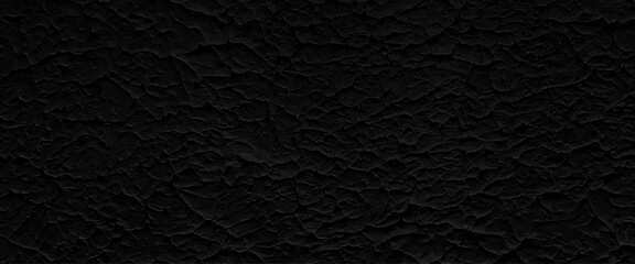Vector black polish mortar texture, cement wall black paint concrete wall texture background.