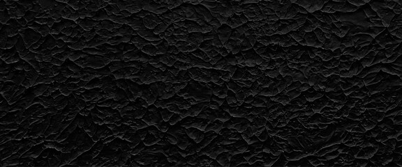 Vector black polish mortar texture, cement wall black paint concrete wall texture background.