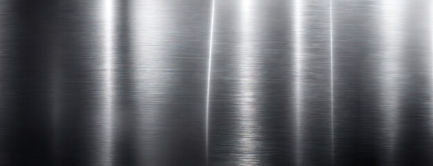 An abstract image showing a polished silver chrome surface with reflective qualities.