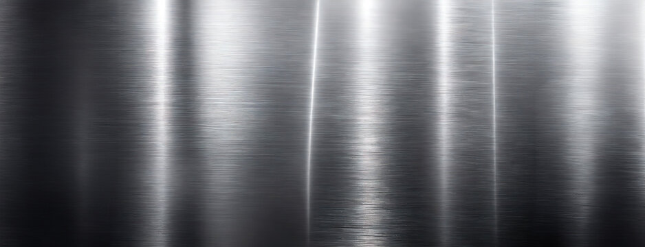 An abstract image showing a polished silver chrome surface with reflective qualities.