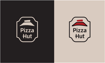 Premium Pizza Hut logo sign symbol icon style art design vector template EPS10.