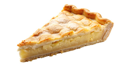 Apple pie isolated on white background 