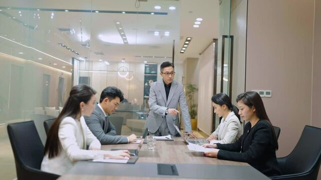 Business people having a meeting in meeting room