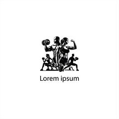 Fototapeta premium A Gym Fitness Logo Design