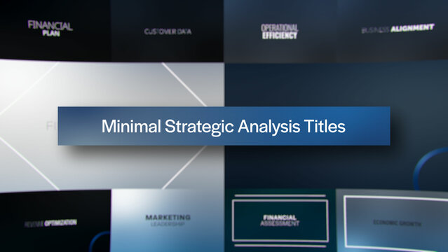 Minimal Strategic Analysis Titles | 10 Motion Titles with Control Panels